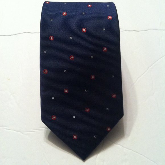 BROOKS BROTHERS MENS NEW BLUE 100%SILK NECK TIE WIDTH: 3 1/4" - Picture 1 of 6